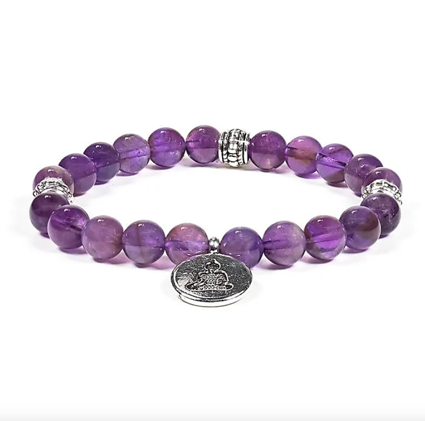 tibetaner Amethyst-Buddha-Armreif - Tibetwelt