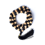 Pfirsich-Mondstein Rudraksha Mala