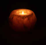 Kerzenhalter aus Salzkristall