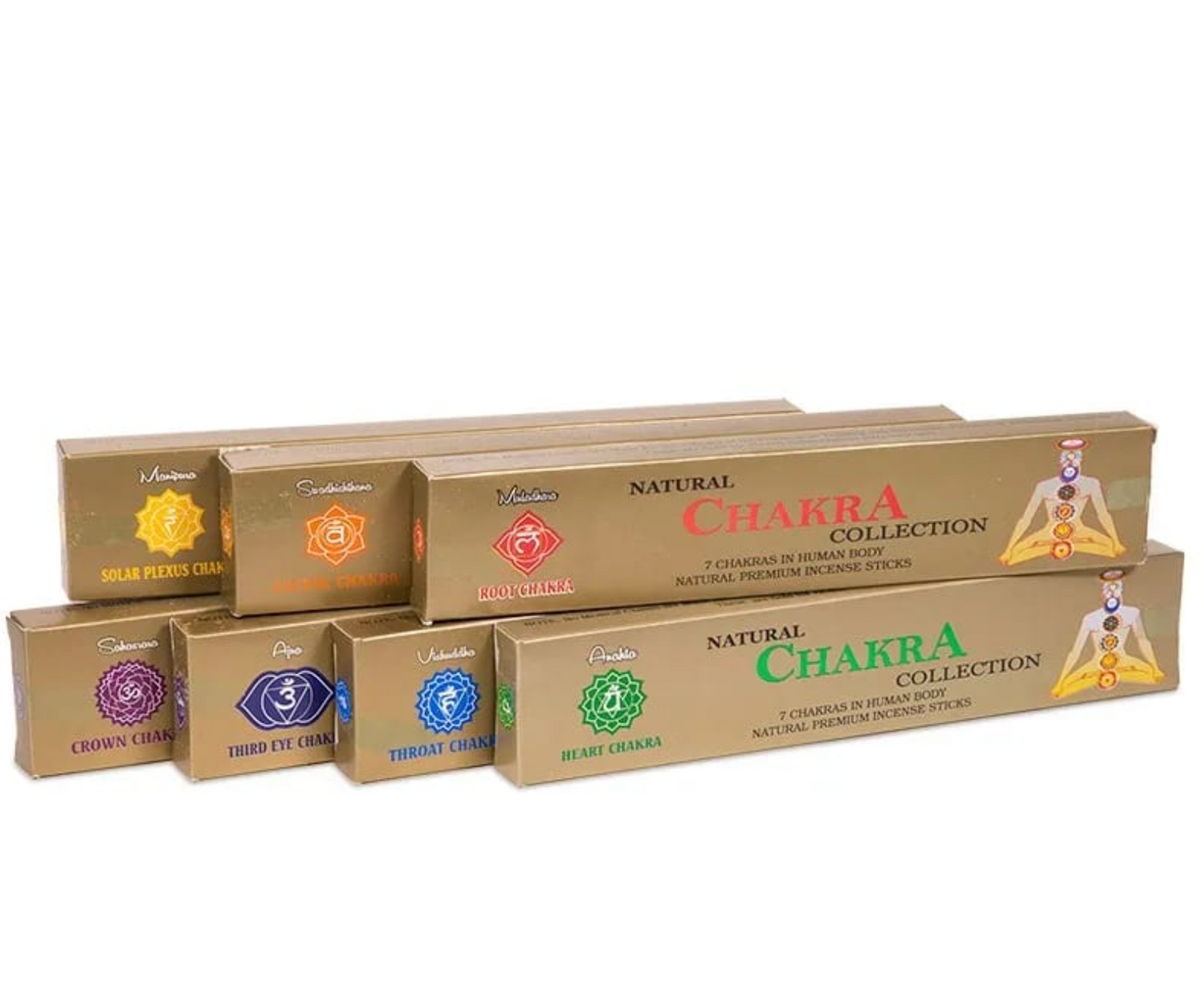 7-Chakra-Räucherstäbchen-Kollektion (7er-Set)