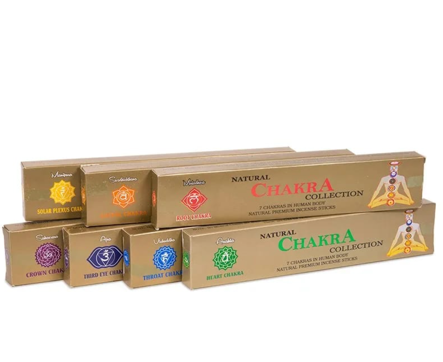 7-Chakra-Räucherstäbchen-Kollektion (7er-Set)