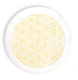 Blume des Lebens Selenit Räucherstäbchenhalter