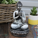 Anjali Mudra Buddha-Statue mit Kerzenhalter