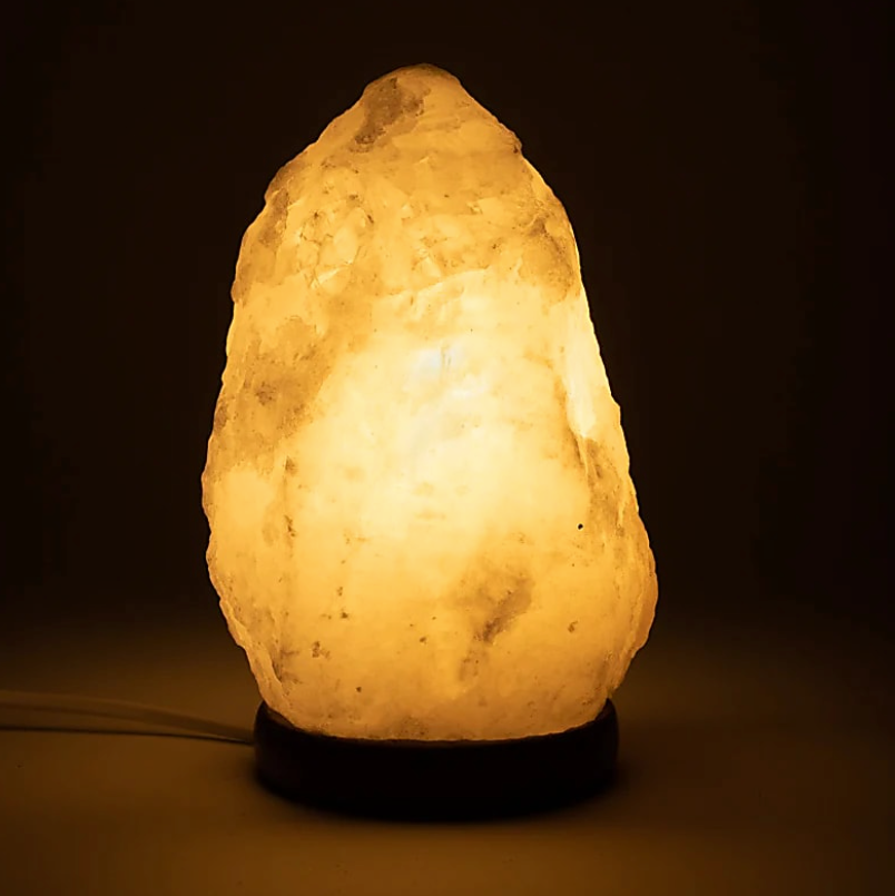 Weiße Salzkristalllampe – 2000–3000 g – LED