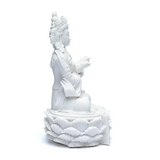 Buddha-Statue mit Glocke und weißem Dorje
