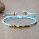Himmelblaues Glücksbringer-Armband (buddhistisch)