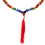 Mala 108 Rudraksha-Chakra-Perlen
