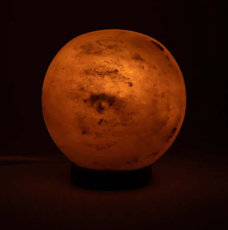 Orangefarbene Salzkugellampe – 4000 g – LED