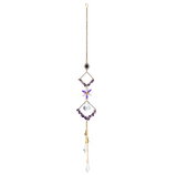Sonnenfänger aus Kristall und Amethyst-Diamant