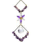 Sonnenfänger aus Kristall und Amethyst-Diamant