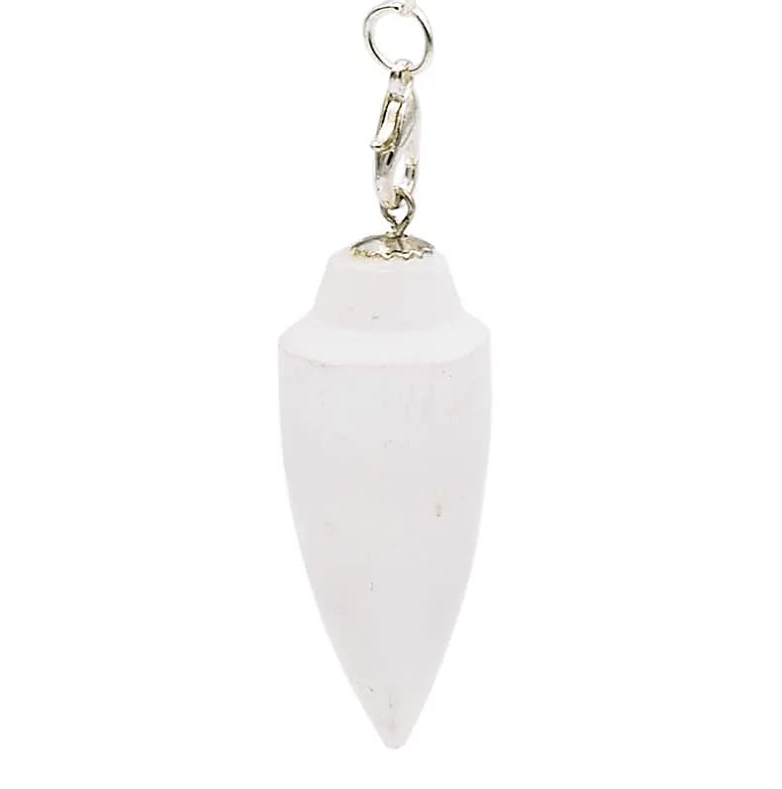 Selenit Pendelkette 7 Chakren