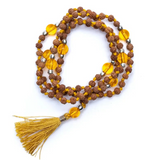 Mala Rudraksha und Citrin