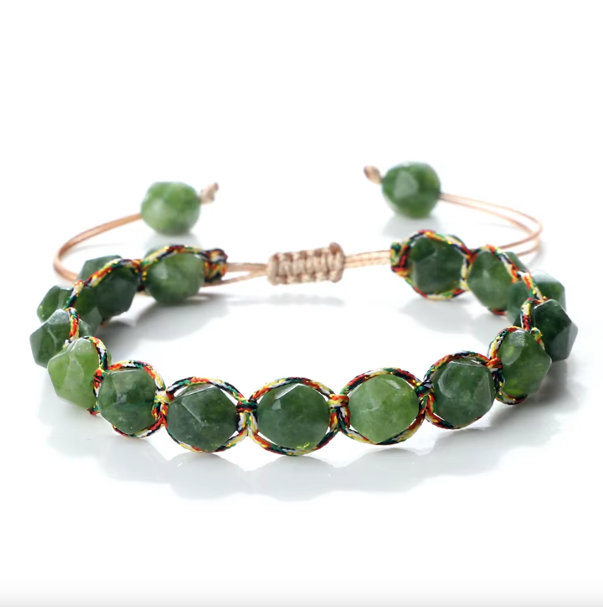 Jade-Webarmband