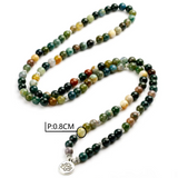 Tibetische Mala 108 Perlen Fancy Jasper