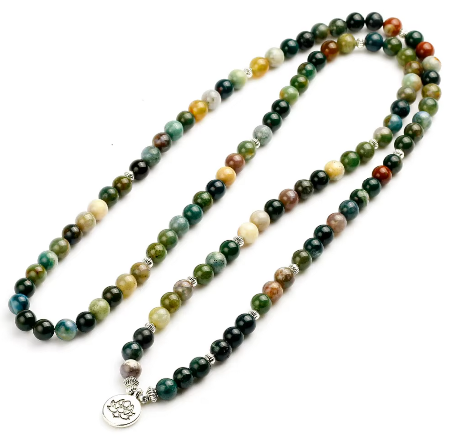 Mala 108 Fancy Jasper Beads