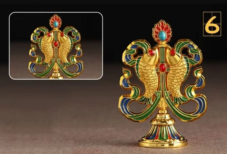 8 glückverheißende heilige tibetische Symbole