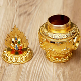 Shakyamuni-Buddha-Statue mit Bodhi-Baum