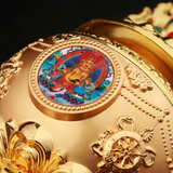 Shakyamuni-Buddha-Statue mit Bodhi-Baum