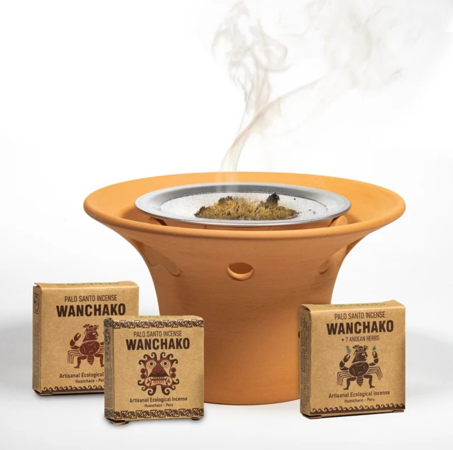 Palo Santo Wanchako Räucherstäbchen – Set mit 4 Schachteln