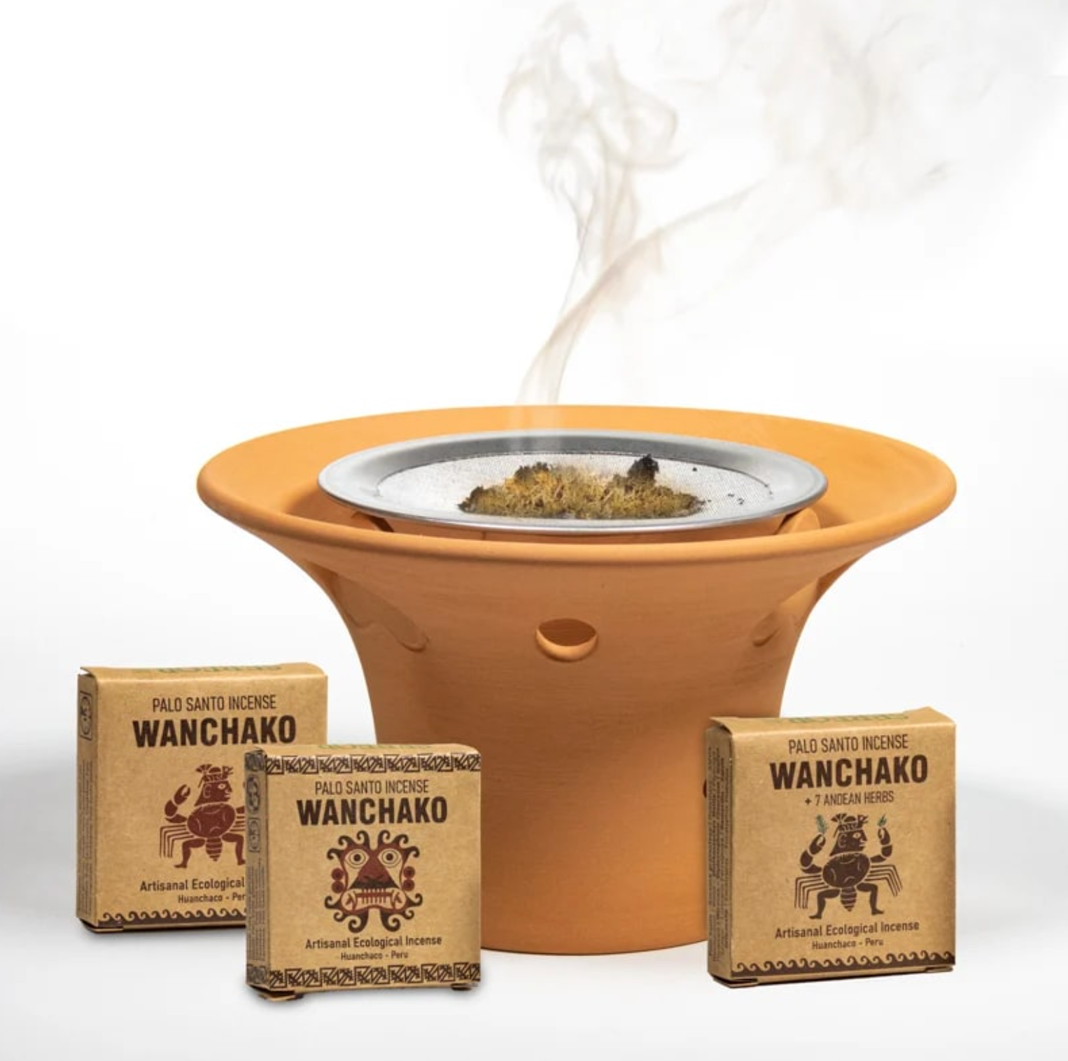 Palo Santo Wanchako Räucherstäbchen – Set mit 4 Schachteln