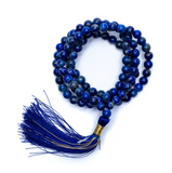 Buddhistische Mala 108 Perlen Lapislazuli