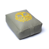 Grünes Meditationskissen Lotusblume Gold