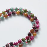 Inner Rainbow Tibetan Mala - Turmalin 