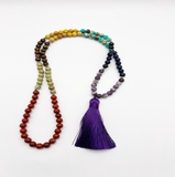 Mala 108 Perlen – 7 Chakren &amp; Natursteine