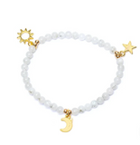 Himmlisches Mondsteinarmband