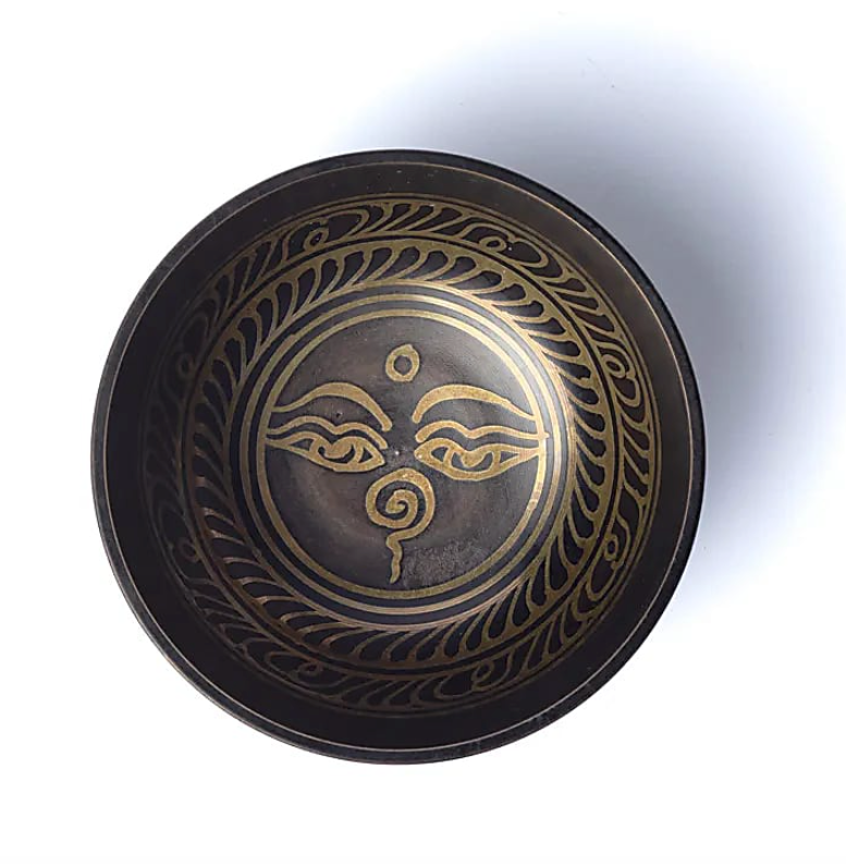 Bol Chantant Tibétain Gravé à la Main Om Mani Padme Hum - 17 cm - Univers Tibet