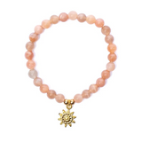 Armband „Inneres Licht“ – Mondstein- und Sonnenanhänger 