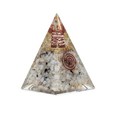 Orgonitpyramide Mondharmonie in Mondstein &amp; Mondsymbol