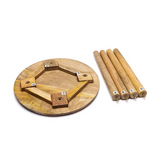 Mandala Beistelltisch aus Mangoholz