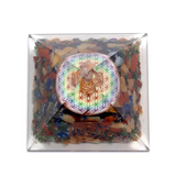 Orgonitpyramide Schwarzer Schild – Obsidian