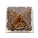 Orgonitpyramide Schwarzer Schild – Obsidian