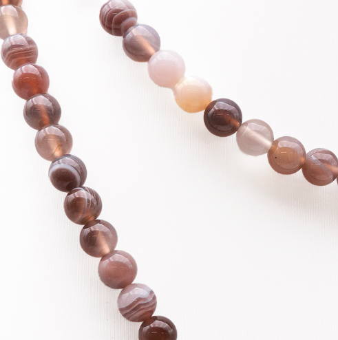 Collier en agate du botswana - Univers Tibet