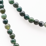 Halskette aus dem Inneren Wald – Moosachat