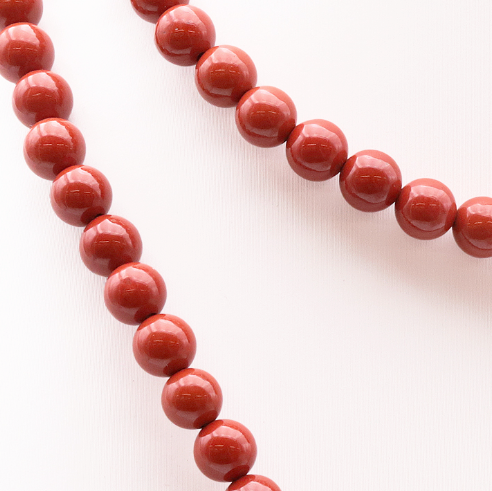 Collier Terre d’Ancrage – Jaspe Rouge - univers tibet
