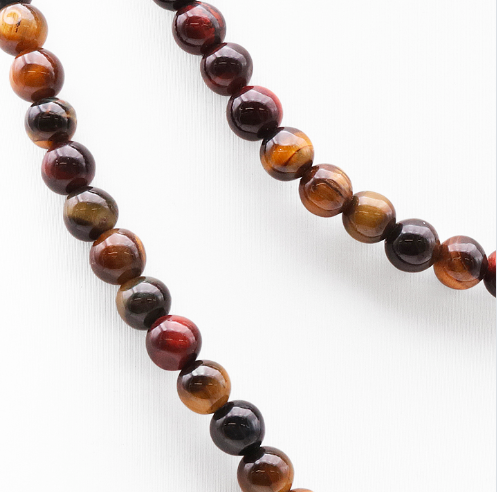 collier boule oeil_de_tigre - univers tibet