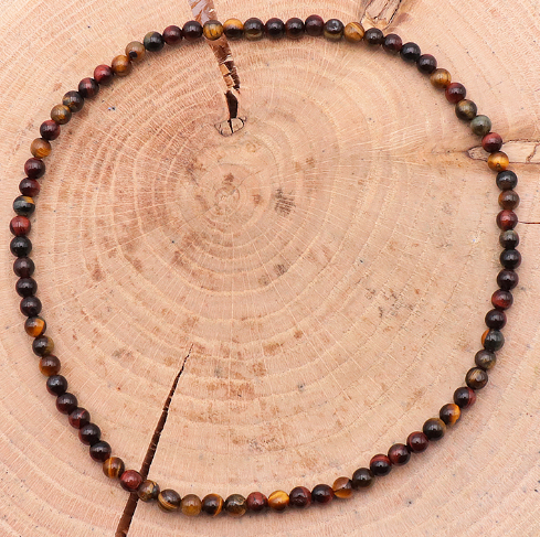collier boule oeil_de_tigre - univers tibet