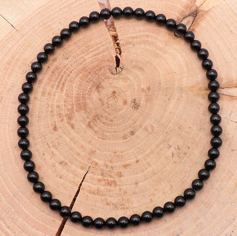 collier boule onyx 8mm - univers tibet