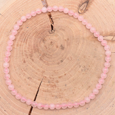 Collier Douceur du Cœur – Quartz Rose - univers tibet