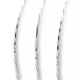 Lange Linea Celestial Kette – halbgedrehte venezianische Gliederkette aus 925er Silber (55 cm)