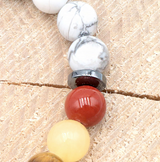 7-Chakra-Howlith-Armband