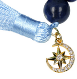 Mala Lotus Sanftheit & Gelassenheit aus Lepidolith, Amazonit, weißem Achat und Rosenquarz – 108 Perlen
