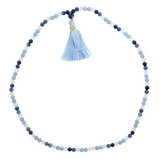 Mala Lotus Sanftheit & Gelassenheit aus Lepidolith, Amazonit, weißem Achat und Rosenquarz – 108 Perlen