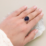 Ring "Eclat de sagesse" aus AA-Amethyst und 925er Silber