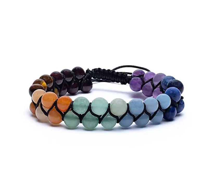 7 Chakras Kristallperlenarmband