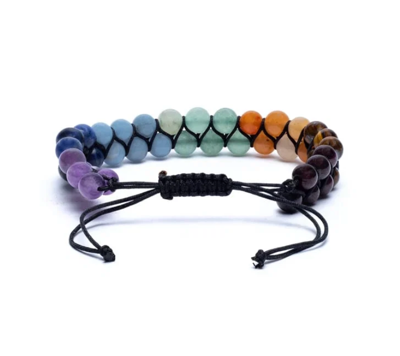 7 Chakras Kristallperlenarmband