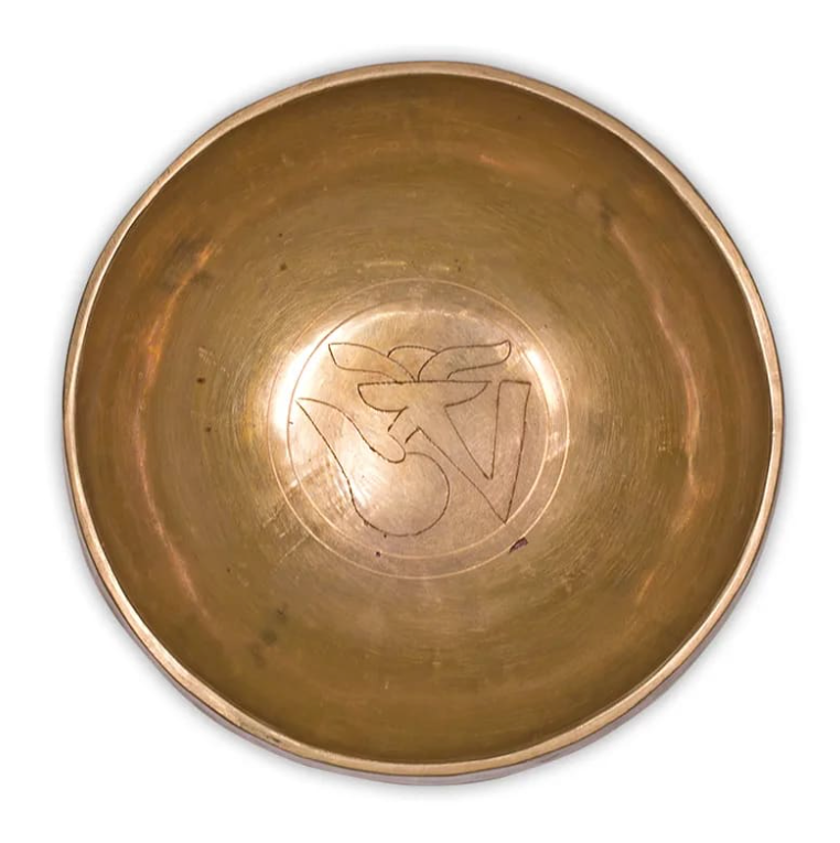 Gravierte Klangschale Om 15,5 cm